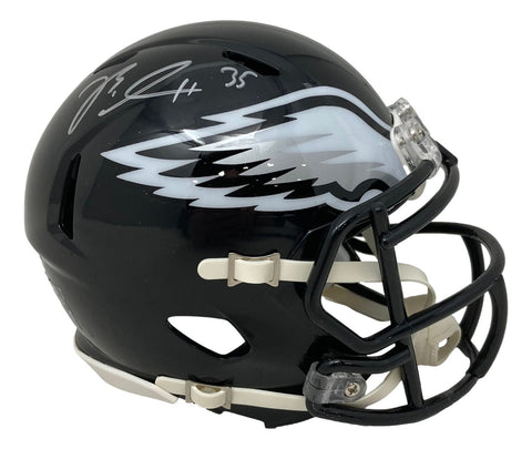 Boston Scott Signed Philadelphia Eagles Alternate Mini Speed Helmet JSA