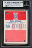 Blazers Clyde Drexler 2x Insc Authentic Signed 1986 Fleer #26 Card BAS Slabbed