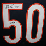 MIKE SINGLETARY (Bears navy TOWER) Signed Autographed Framed Jersey JSA