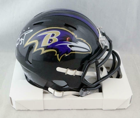 Ricky Williams Autographed Baltimore Ravens Speed Mini Helmet- JSA W Auth *White