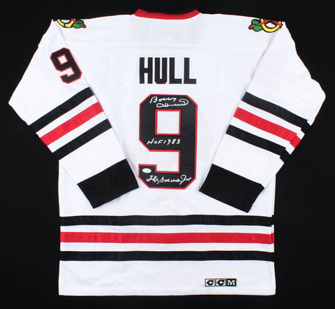 Bobby Hull Signed Jersey Blackhawks Replica Red Vintage CCM #9 - NHL  Auctions