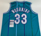 Alonzo Mourning Signed Charlotte Hornets Jersey (JSA COA) 7x NBA All-Star Center