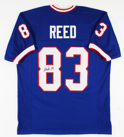 Andre Reed Authentic Signed Blue Pro Style Jersey Autographed JSA Witness