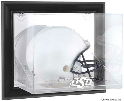Cowboys Black Framed Wall-Mountable Helmet Display Case-Fanatics