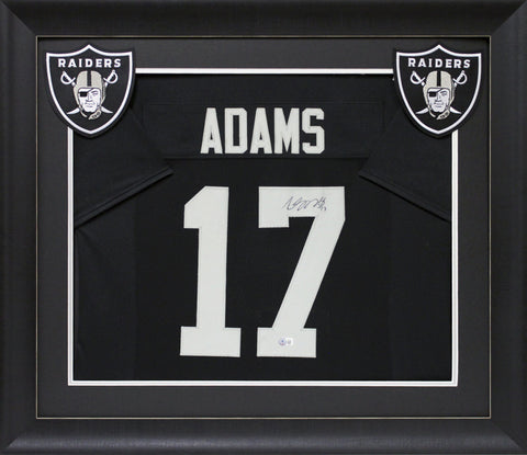 Davante Adams Authentic Signed Black Pro Style Framed Jersey BAS Witnessed
