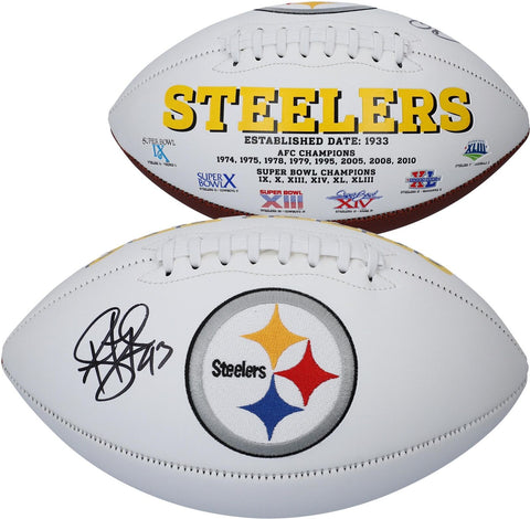 Troy Polamalu Pittsburgh Steelers Autographed White Panel Football