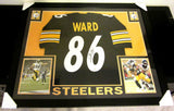 Hines Ward Signed Pittsburgh Steelers 35" x 43" Custom Framed Jersey (JSA COA)