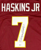 Dwayne Haskins Autographed Maroon Pro Style Jersey - Beckett Auth *7