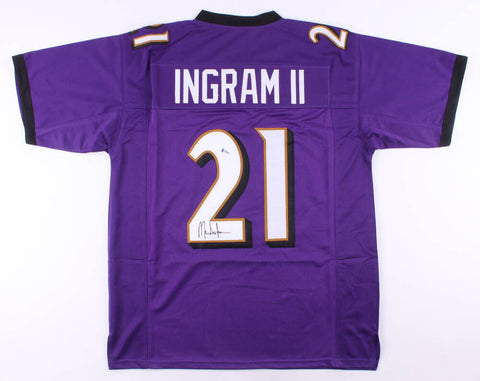 Mark Ingram Signed Baltimore Ravens Jersey (Beckett COA) 2xPro Bowl Running Back