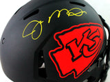 Joe Montana Signed Chiefs F/S Eclipse Authentic Helmet - Beckett W Auth *Yellow