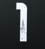 JOHN WALL (Rockets black SKYLINE) Signed Autographed Framed Jersey Beckett