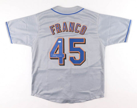 John Franco Signed New York Mets Jersey (JSA COA) 3xNL Saves Leader / 4xAll Star