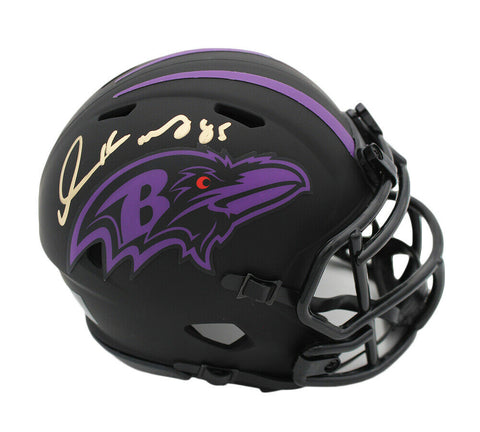 Derrick Mason Signed Baltimore Ravens Speed Eclipse NFL Mini Helmet