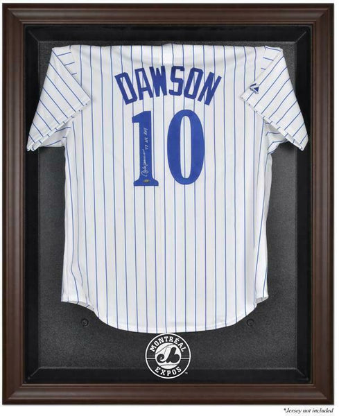 Montreal Expos Brown Framed Logo Jersey Display Case - Fanatics Authentic