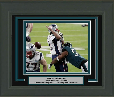 Framed Brandon Graham Sack Fumble Philadelphia Eagles Super Bowl 52 8x10 Photo