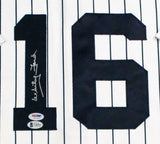Whitey Ford Autographed NY Yankees White P/S Majestic Jersey- Beckett/PSA Auth*1