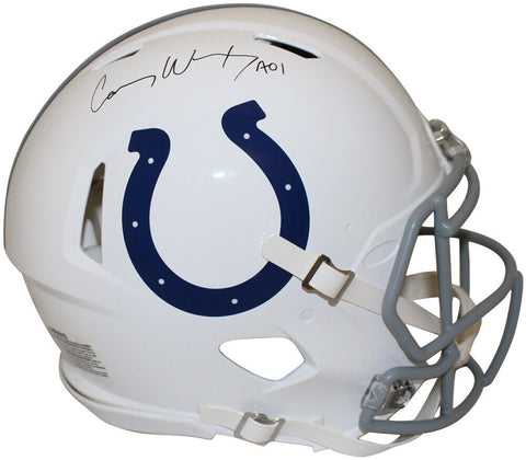 Carson Wentz Autographed Indianapolis Colts Authentic Speed Helmet FAN 36029