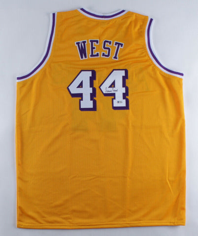 Jerry West Signed Los Angeles Lakers Jersey (Beckett COA) NBA Champion (1972)