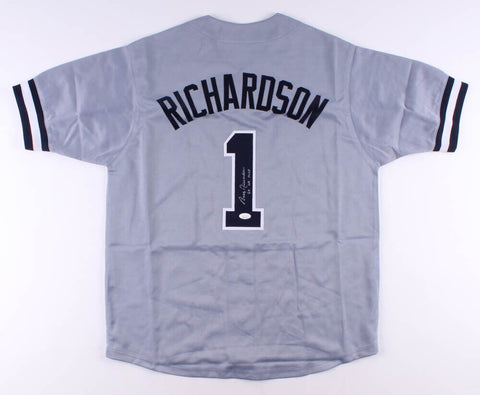 Bobby Richardson Signed New York Yankees Jersey Inscribed 60 WS MVP (JSA COA)