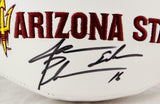 Jake Plummer Signed Arizona State Logo Football - Beckett Authenticated *Black