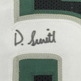 FRAMED Autographed/Signed DEVONTA SMITH 33x42 Philadelphia Black Jersey BAS COA