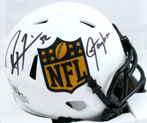 Ray Lewis/Lawrence Taylor Autographed NFL Lunar Speed Mini Helmet-BAW Hologram