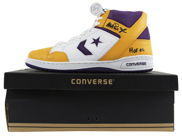 Lakers Magic Johnson HOF 02 Signed Converse Weapon Shoes w/Box