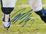 Joey Bosa Autographed Chargers Running Close Up 16x20 FP Photo- Beckett W *Blue