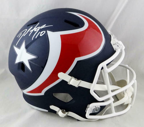DeAndre Hopkins Autographed Texans AMP Speed F/S Helmet - JSA W Auth *White