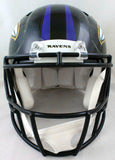 Joe Flacco/Ray Lewis Signed Ravens Speed Authentic F/S Helmetw/Insc.-JSA/Beckett