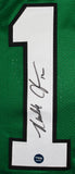 Randall Cunningham Autographed Green Pro Style Jersey- Prova *Black