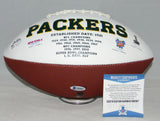 STERLING SHARPE SIGNED AUTOGRAPHED GREEN BAY PACKERS LOGO FOOTBALL BECKETT