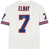 John Elway Denver Broncos Autographed White Mitchell & Ness Replica Jersey