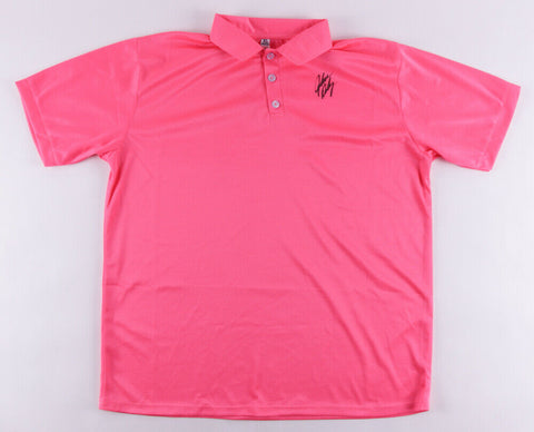 John Daly Signed Pink Golf Polo Shirt (JSA COA) 1991 PGA & 1995 PGA Open Champ