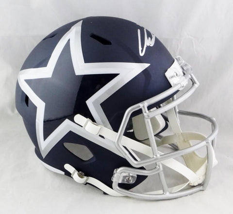 CeeDee Lamb Autographed Dallas Cowboys F/S AMP Speed Helmet - Fanatics Auth