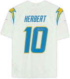 Framed Justin Herbert Los Angeles Chargers Autographed White Nike Limited Jersey