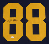 Jake Butt Signed Michigan Wolverines 35x43 Custom Framed Jersey (JSA COA)
