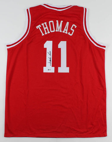 Isiah Thomas Signed Indiana Hoosiers Jersey (Beckett COA) NBA Hall of Fame 2008