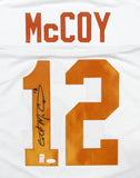 Colt McCoy Autographed White College Style Jersey- JSA Authenticated/ Holo *1
