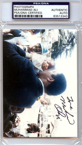 Muhammad Ali Autographed Signed 3x5 Photo PSA/DNA #83513343