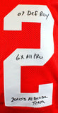 Patrick Willis Autographed Red Pro Style Jersey w/ 3 Insc- BA W Hologram *Black