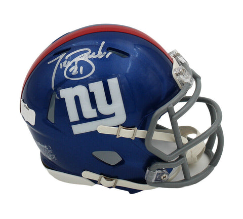 Tiki Barber Signed New York Giants Speed NFL Mini Helmet
