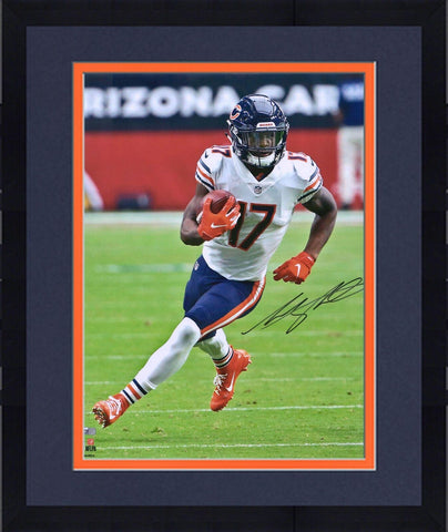 Framed Anthony Miller Chicago Bears Signed 16x20 White Jersey Photograph