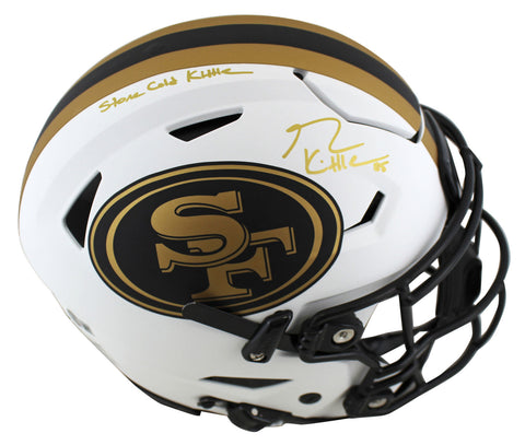 49ers George Kittle "SCK" Signed Lunar Speed Flex Full Size Helmet BAS Witnessed