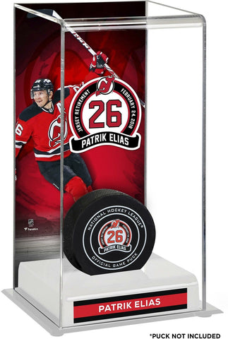 Patrik Elias New Jersey Devils Retirement Night Deluxe Tall Hockey Puck Case