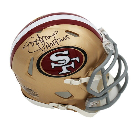 Steve Young Signed San Francisco 49ers Speed NFL Mini Helmet with "HOF 2005" Ins