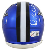 Cowboys Michael Irvin Authentic Signed Flash Speed Mini Helmet BAS Witnessed