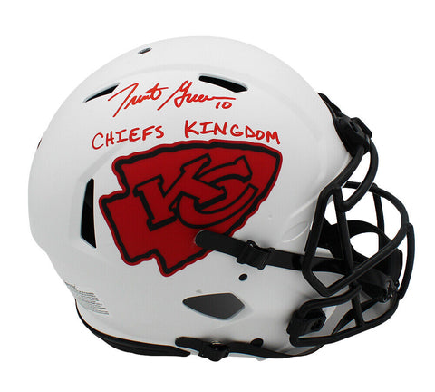 Trent Green Signed Kansas City Chiefs Speed Authentic Lunar Helmet-Chiefs King