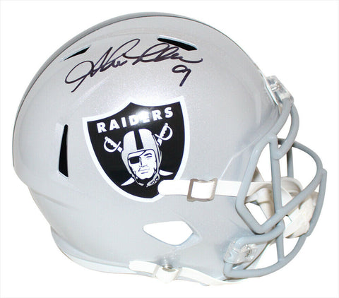 Shane Lechler Autographed Oakland Raiders F/S Speed Helmet BAS 34365
