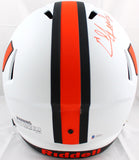 Ray Lewis Ed Reed Autographed Miami Hurricanes F/S Lunar Speed Helmet-Beckett W